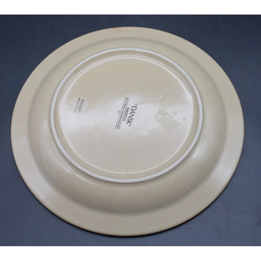 Set of 4 Dansk Sirocco Salad Plates Beige Stoneware 9